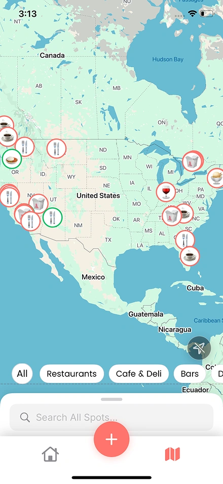 Add spots from multiple sources